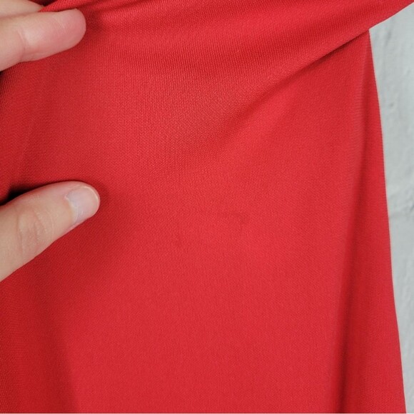 Revolve NBD Arabella solid lava red strappy slit leg back maxi dress - Picture 10 of 12